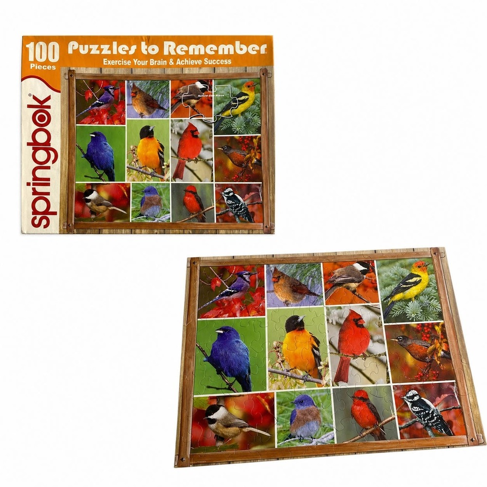 Springbok Puzzles‎ To Remember Songbirds 100 Piece XL Jigsaw Puzzle 43-04227